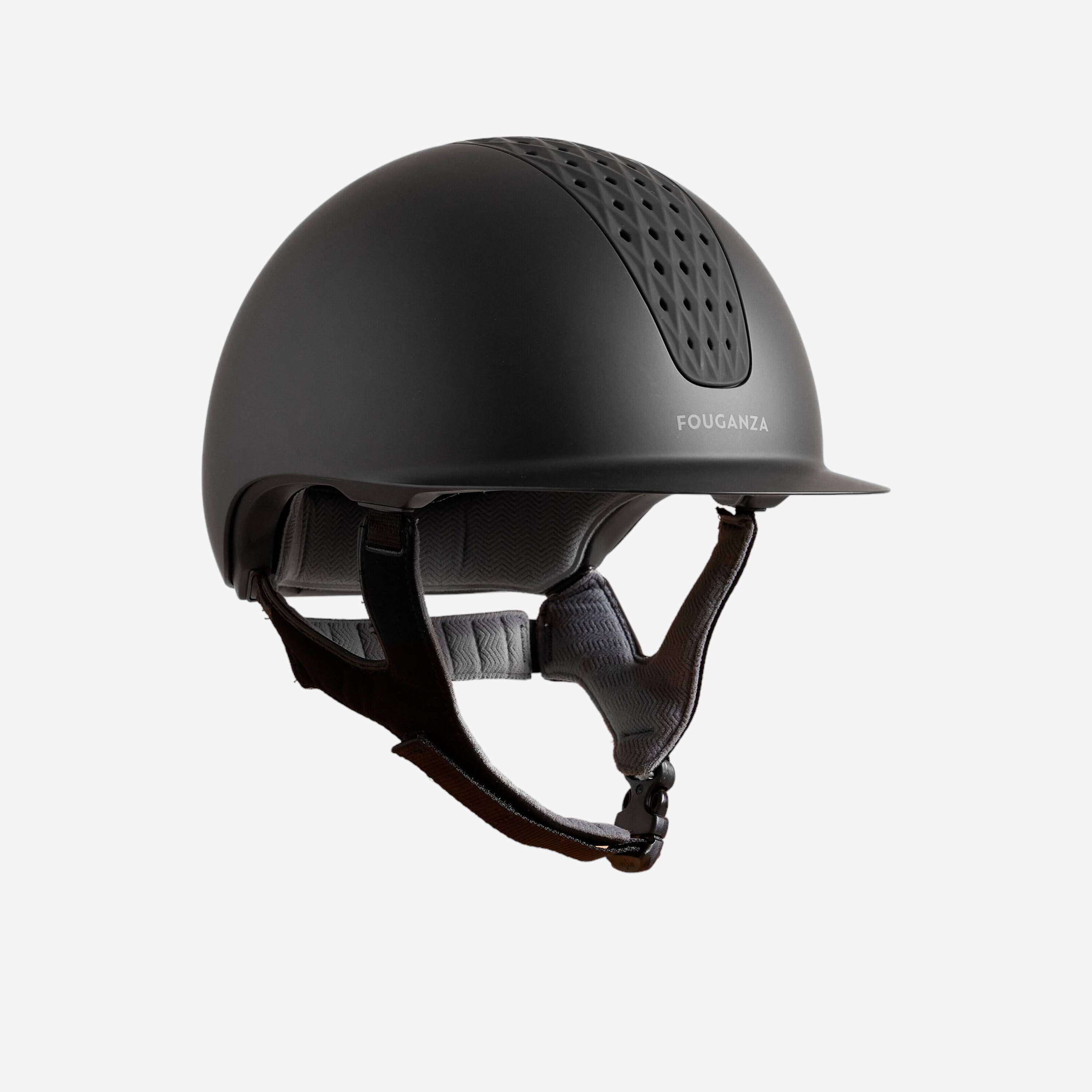 Adult and Kids Horse Riding Helmet 520 - Matte Black -  1