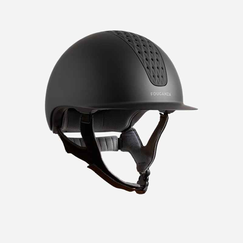 Adult and Kids' Horse Riding Helmet 520 - Matte Black