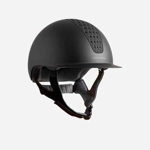 
      Casque équitation Adulte et Enfant - 520 noir mat
  