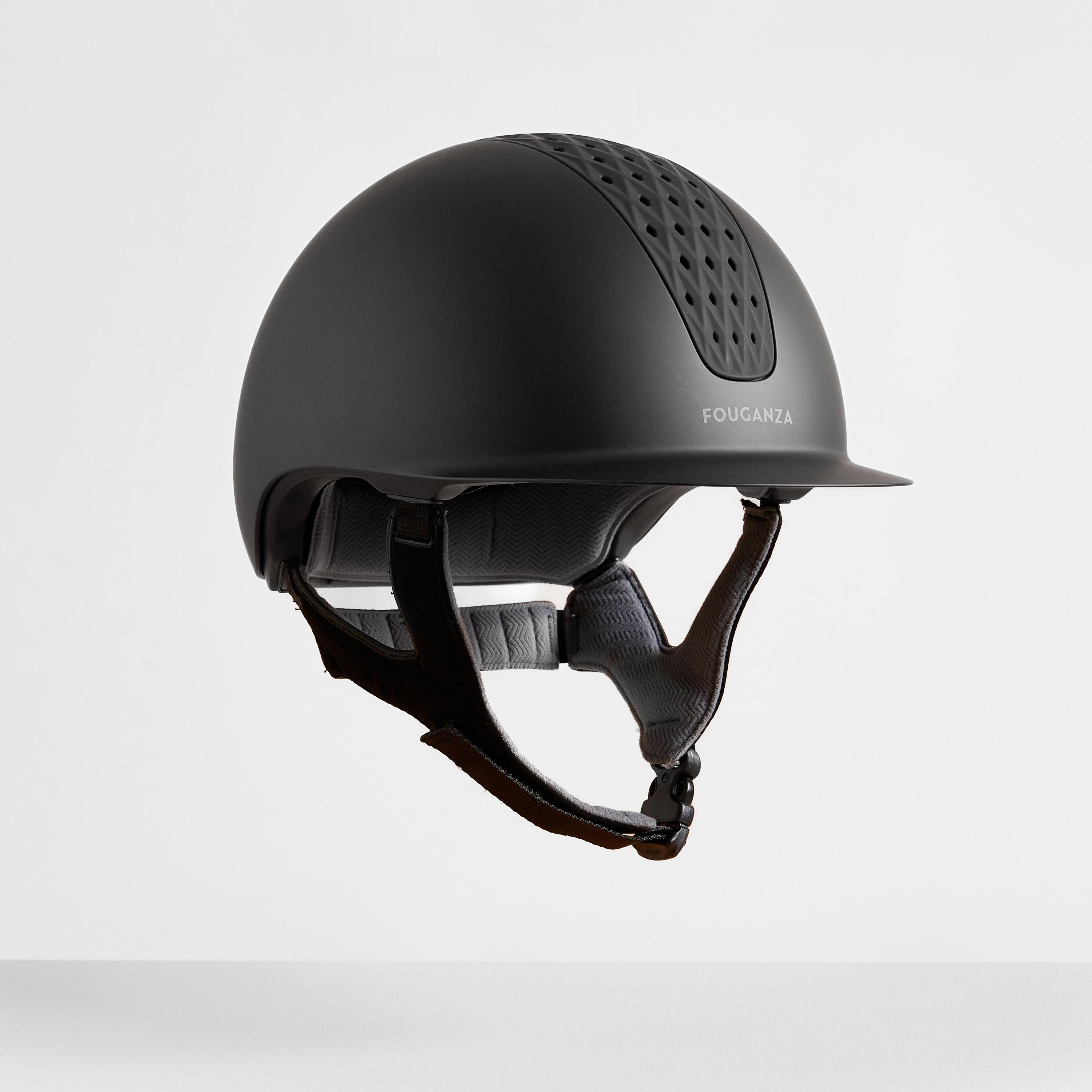 Adult/Kids' Horse Riding Helmet 520 - Matte Black 1/6