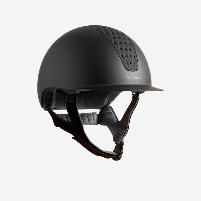 Casco Equitación Fouganza 520 Negro Mate