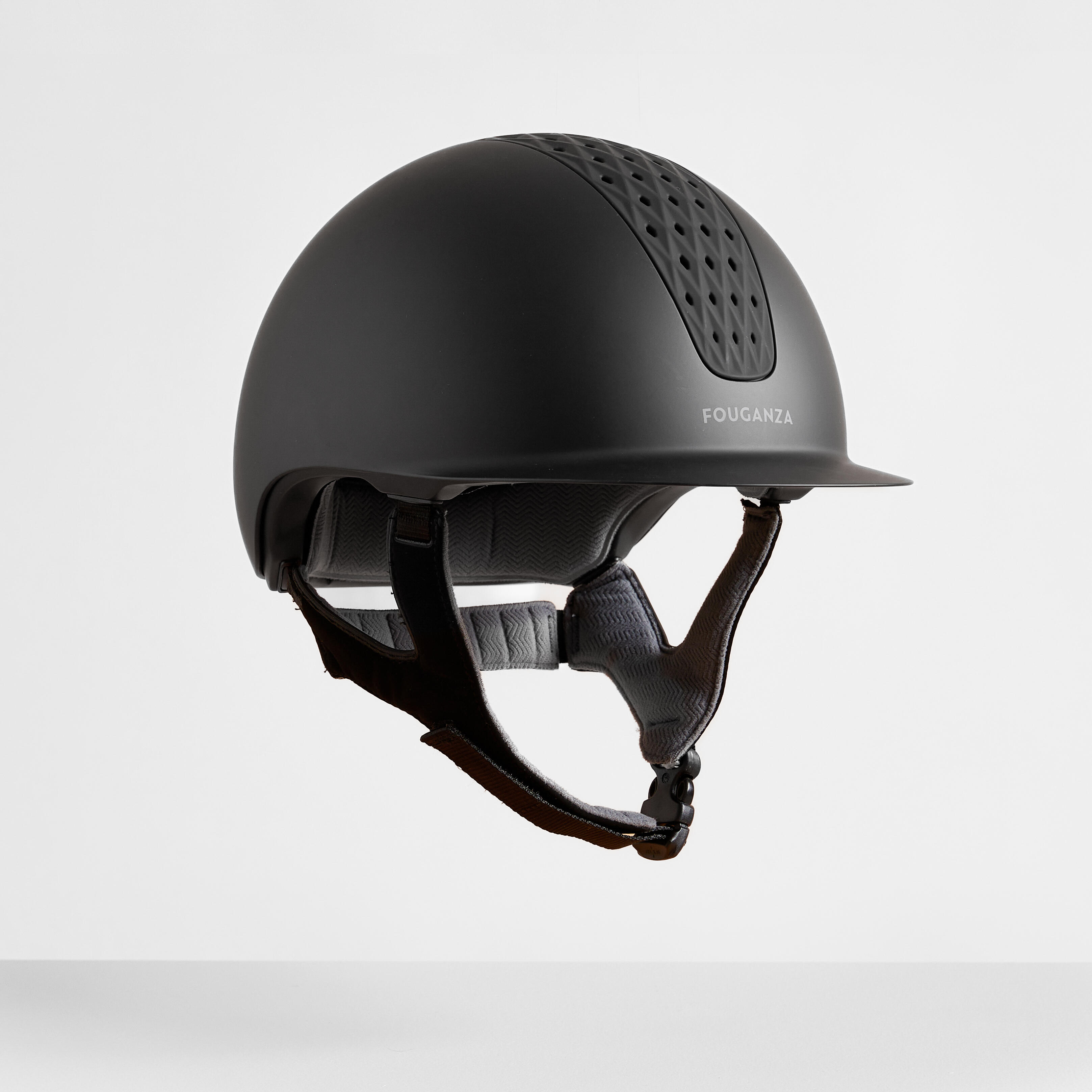 Decathlon | Casco equitazione adulto bambino 520 nero opaco  |  Fouganza