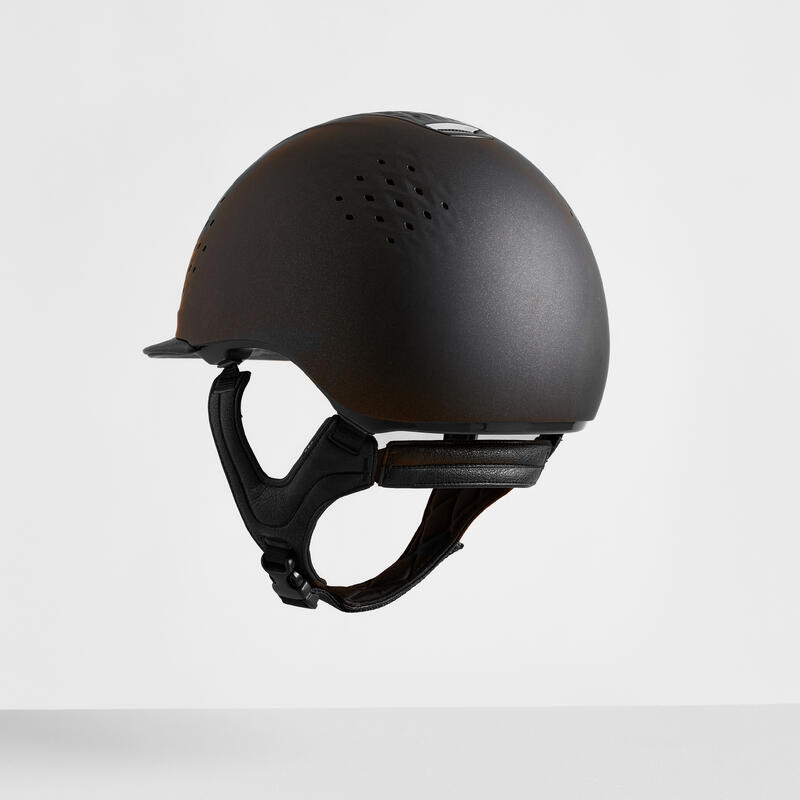 Reithelm 900 Erwachsene/Kinder schwarz mit Helmtasche