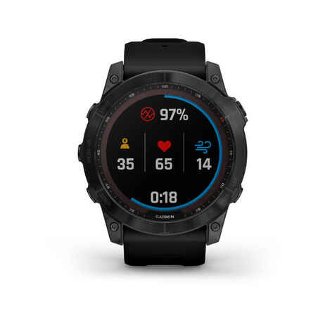 Reloj deportivo con carga solar Garmin Fenix 7X Sapphire negro