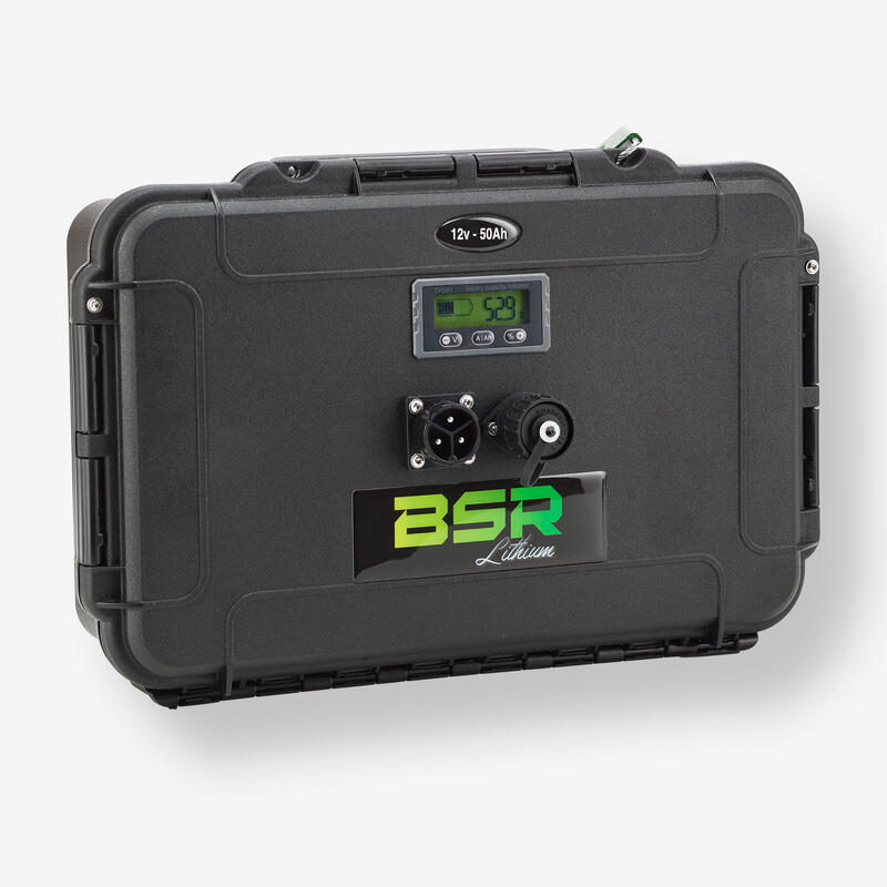 Akumulator litowy BSR DF-15 LifePo4 12V50Ah + 1 wyjście na echosondę 16Ah