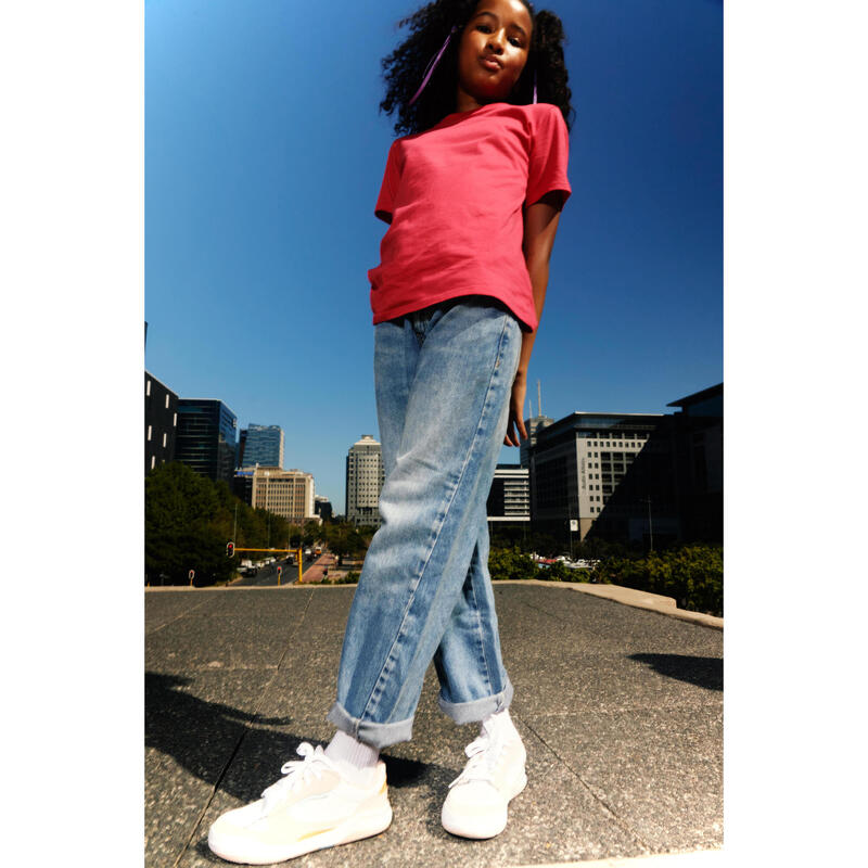 Sneakers bambino PLAYVENTURE CITY con lacci bianco-rosa dal 35 al 39