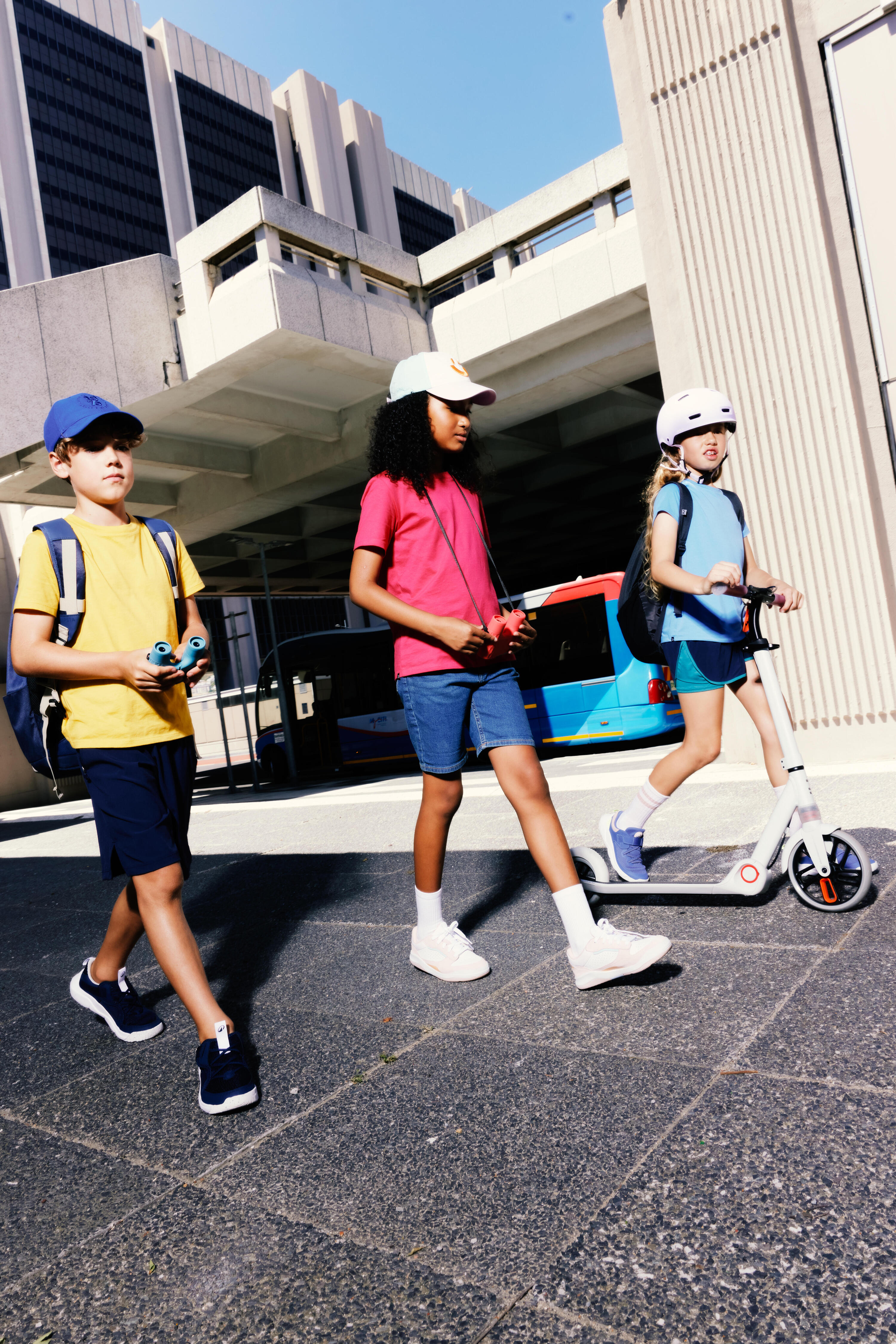 Sneakers Playventure City roze klittenband leer 8/10