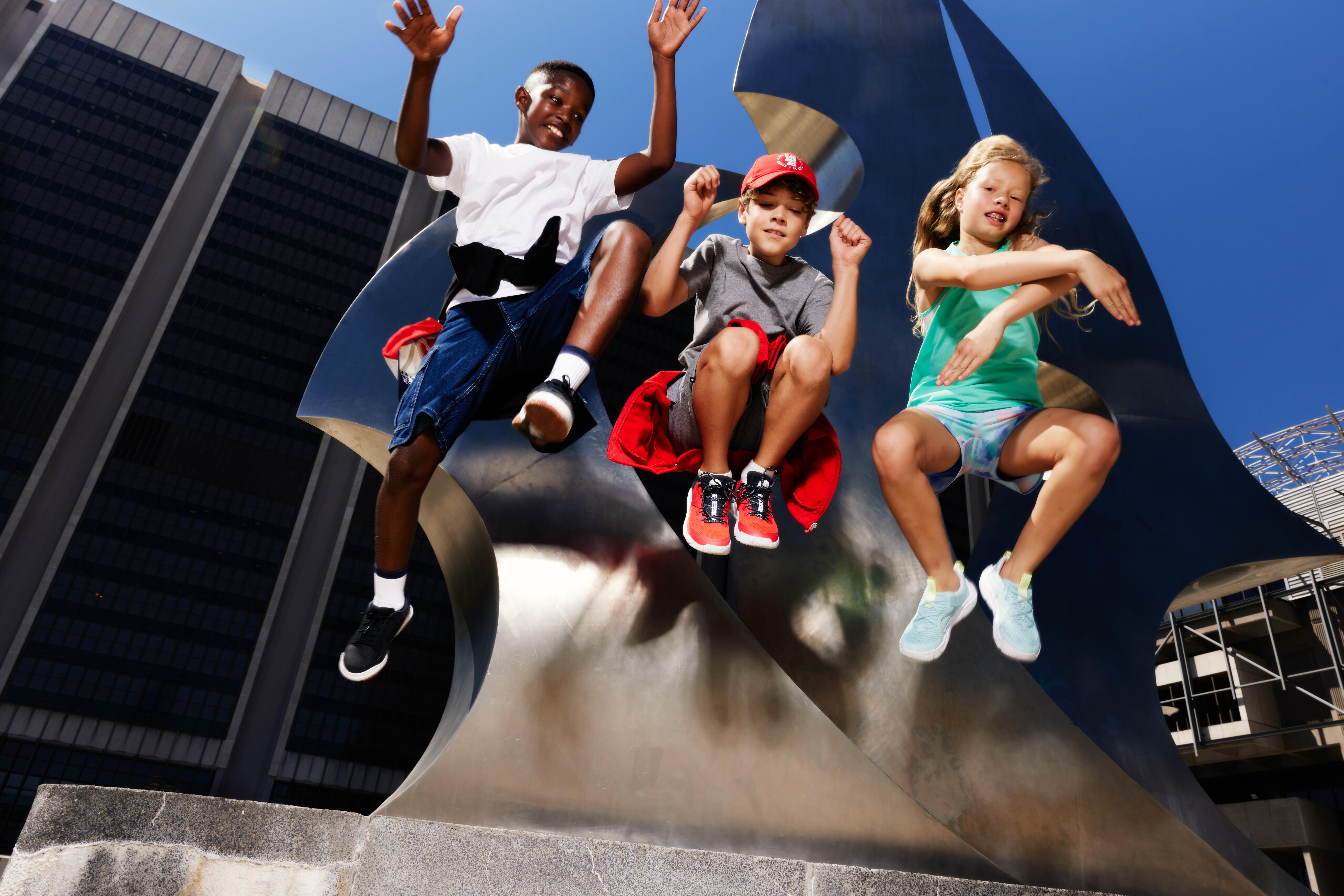 Chaussures à lacets enfant en cuir – Playventure City - DECATHLON