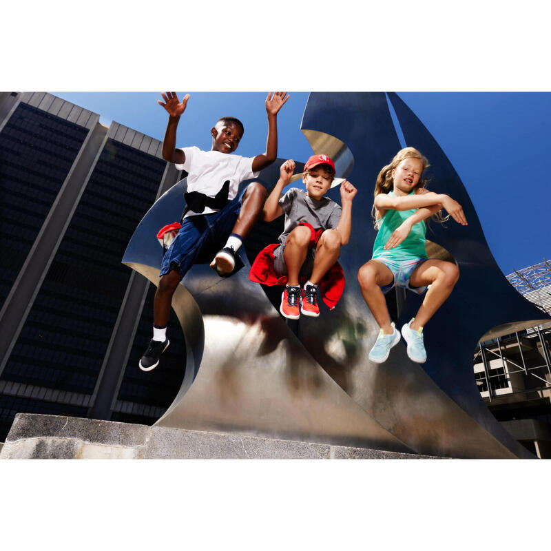 Çocuk Bağcıklı Deri Spor Ayakkabı - Siyah - Playventure City