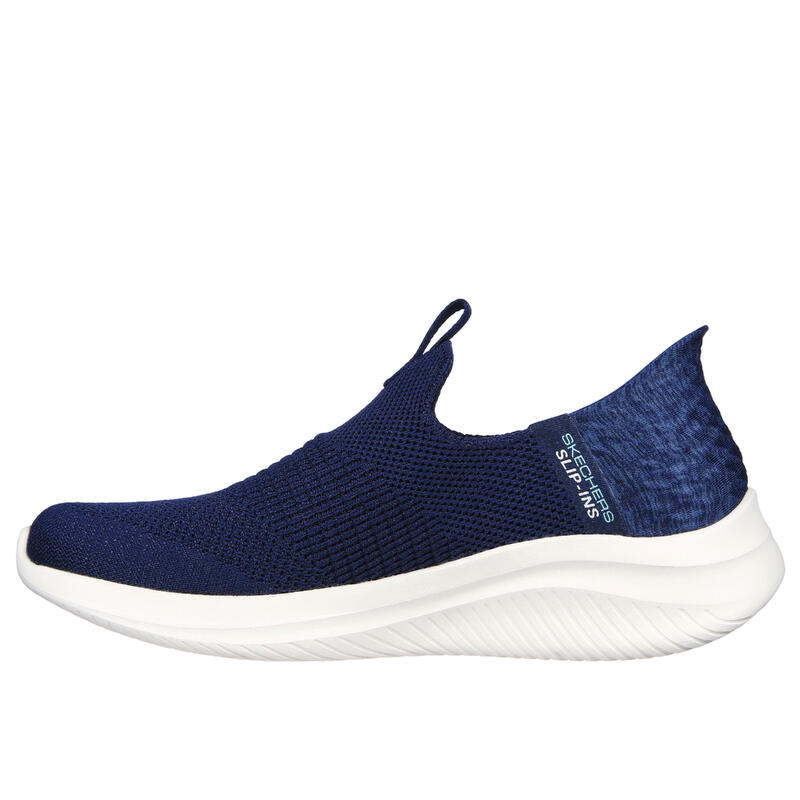 BASKETS DE MARCHE FEMME SKECHERS SLIP IN ULTRA FLEX NAVY