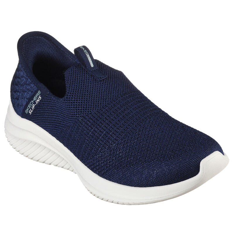 BASKETS DE MARCHE FEMME SKECHERS SLIP IN ULTRA FLEX NAVY