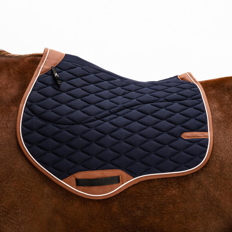 Schabracke 900 Jump Pony/Pferd marineblau/braun