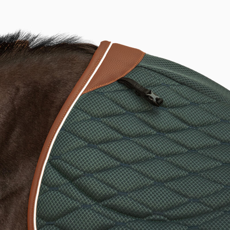 Tapis de selle équitation amortisseur Cheval - 900 vert