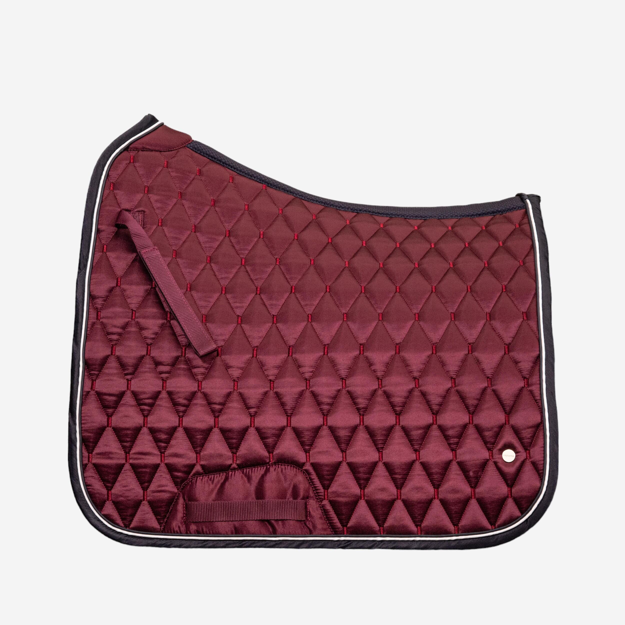 Horse riding dressage mat - 900 burgundy