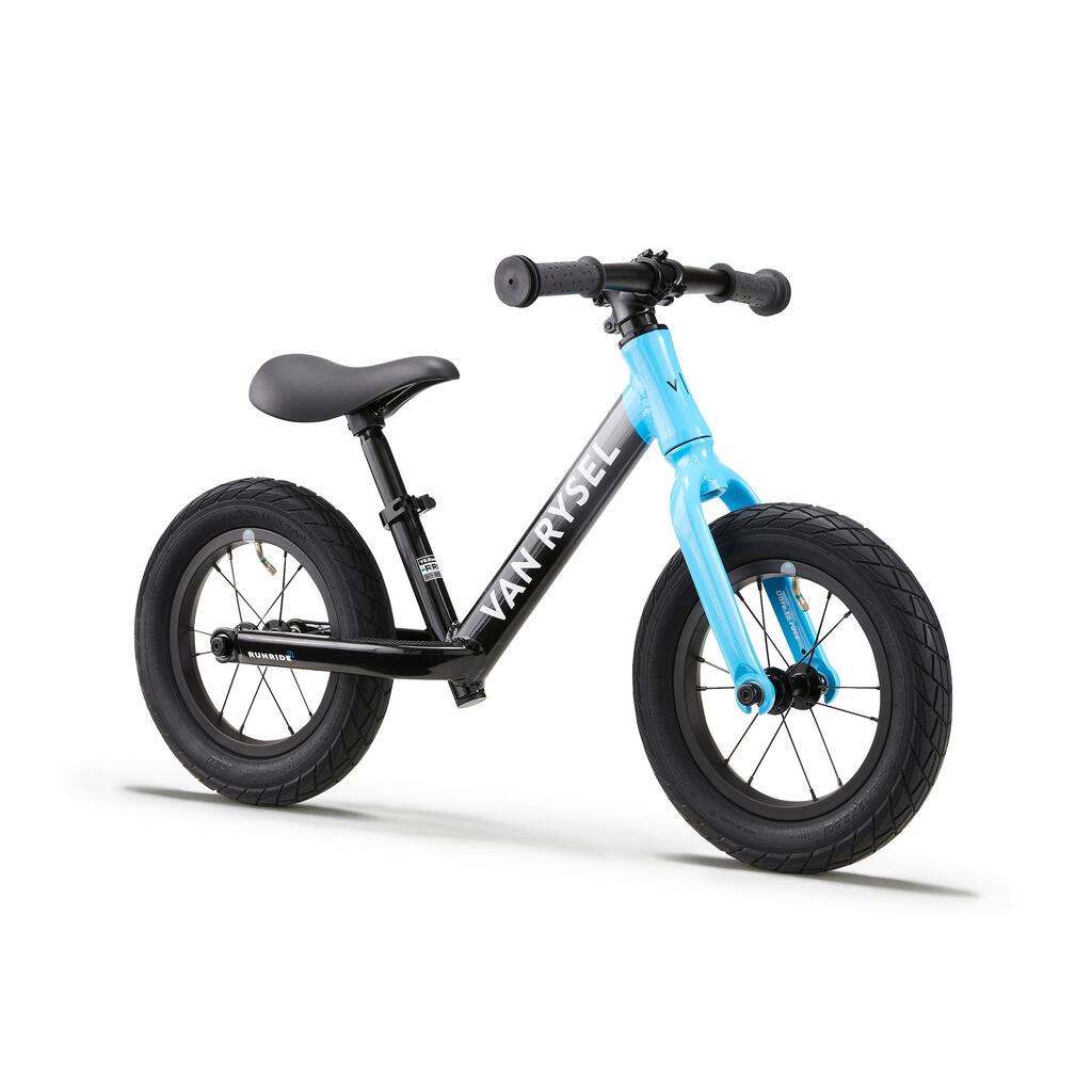 Laufrad Kinder 12 Zoll Runride Racing grau/blau 