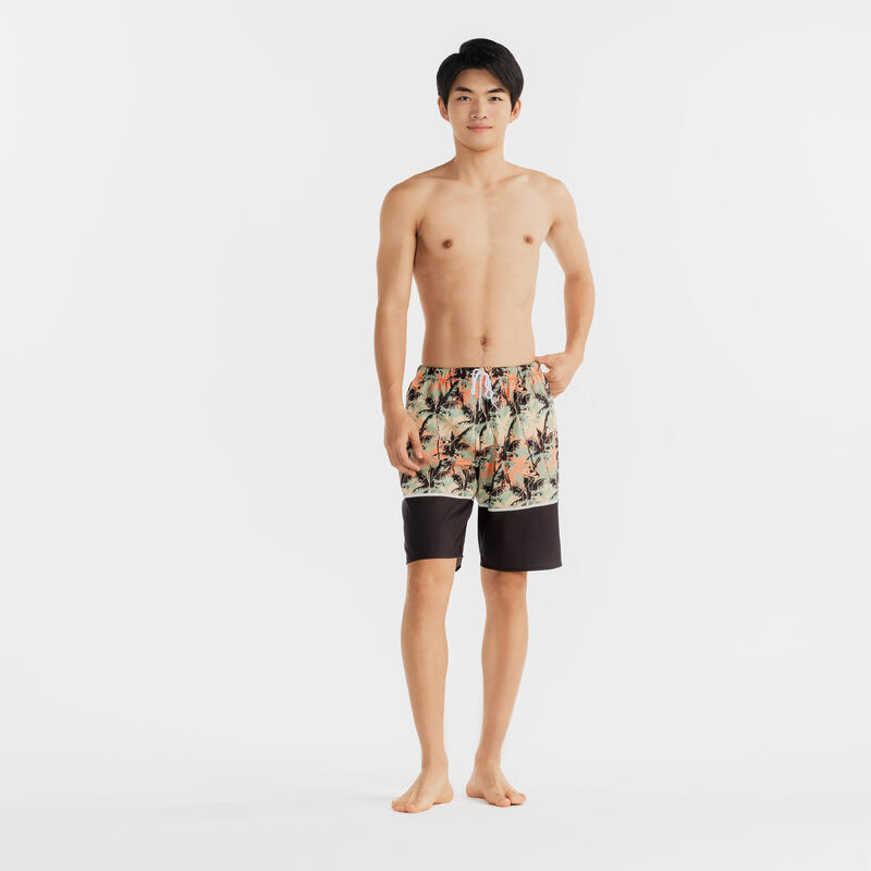 男款衝浪短褲－太陽棕櫚款