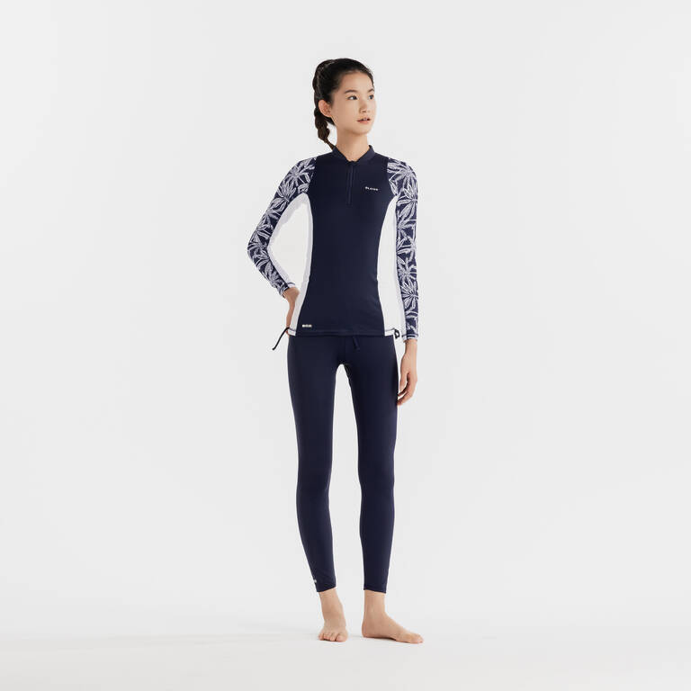 Women's long-sleeved UV-resistant T-shirt - PALMER NAVY