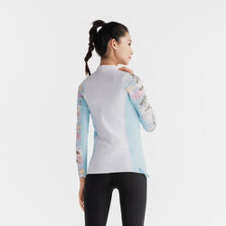 Women's long-sleeved UV-resistant T-shirt - VACATION BLUE