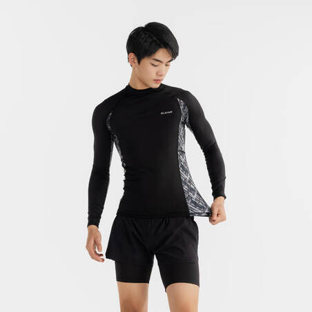 Men's surfing UV protection top BRUSH BLK