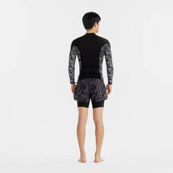 Men's surfing UV protection top BRUSH BLK