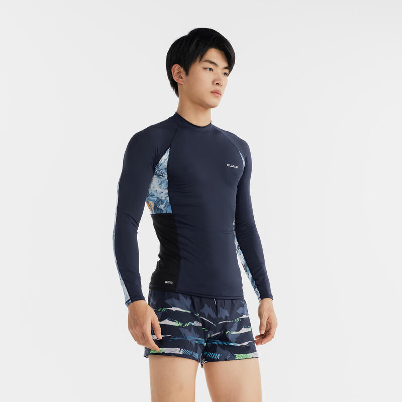 Men's UV-protection surfing TOP BLUE WAVE