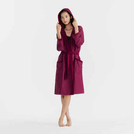 WOMEN'S COMPACT POOL BATHROBE PURPLE