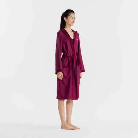 WOMEN'S COMPACT POOL BATHROBE PURPLE