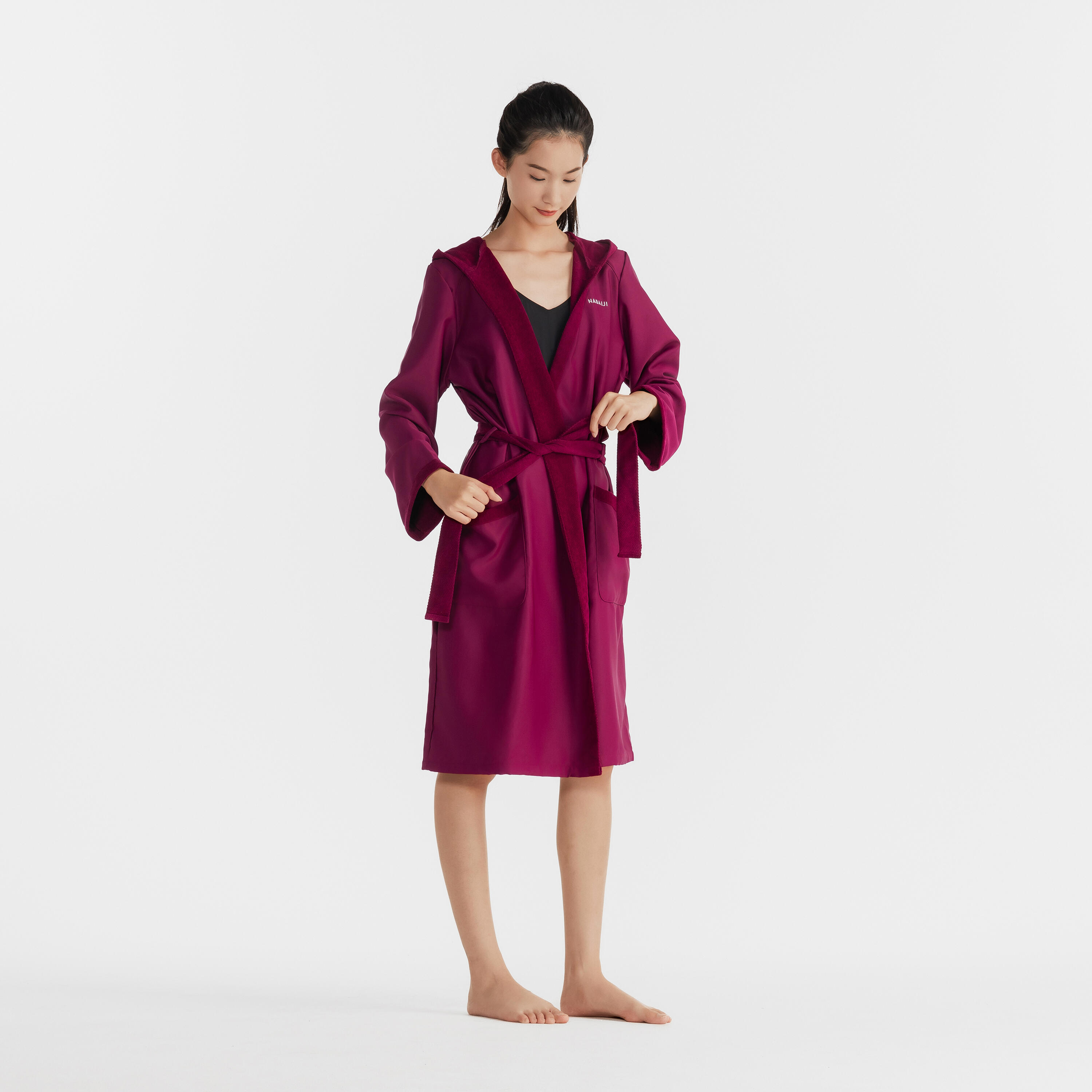 Women's Pool Bathrobe - Compact 500 Purple - NABAIJI