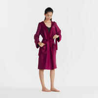 WOMEN'S COMPACT POOL BATHROBE PURPLE