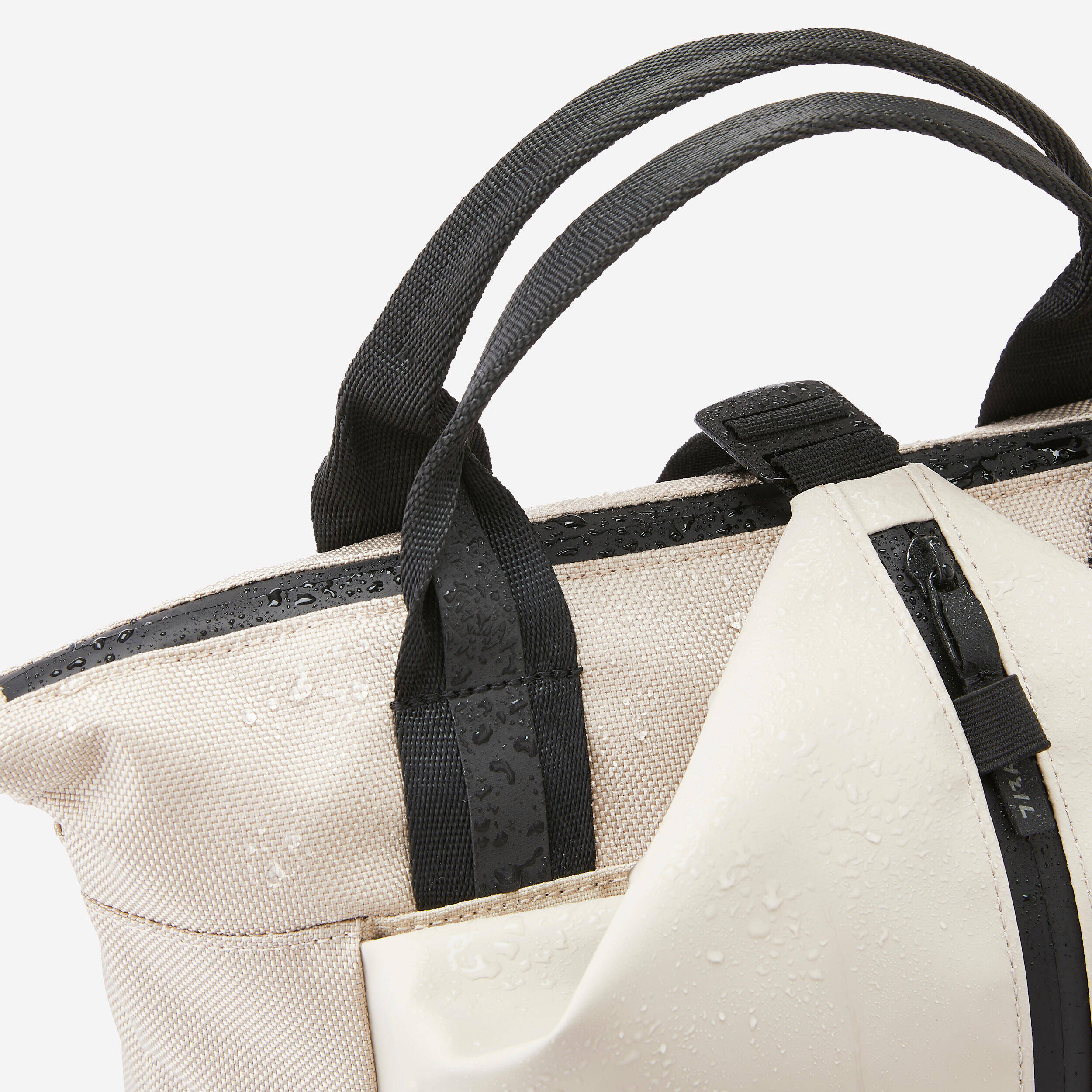Customizable Water Resistant Backpack 17 L - Lunar Beige -  3