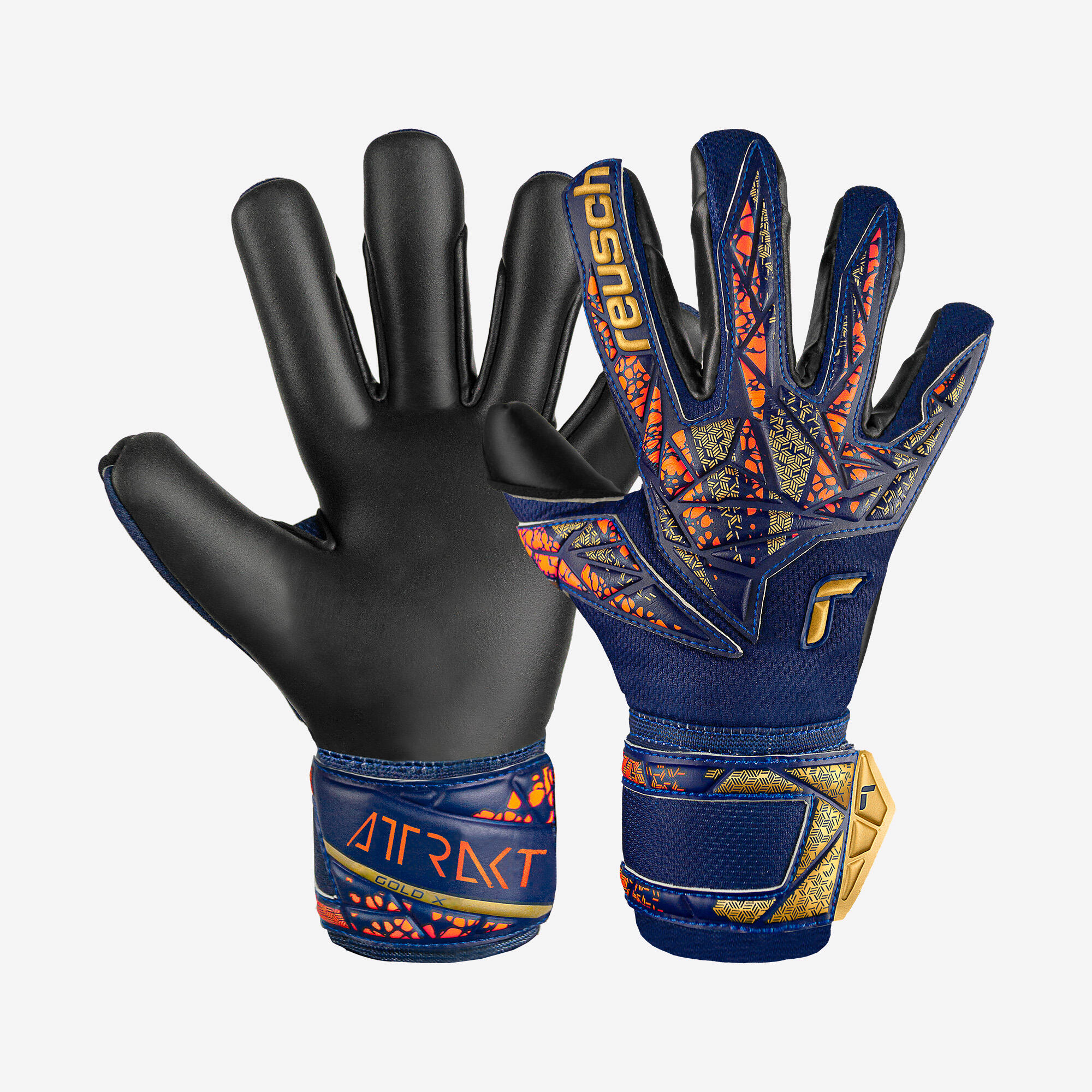 Adult Goalkeeper Gloves Attrakt Gold X 24 1/8