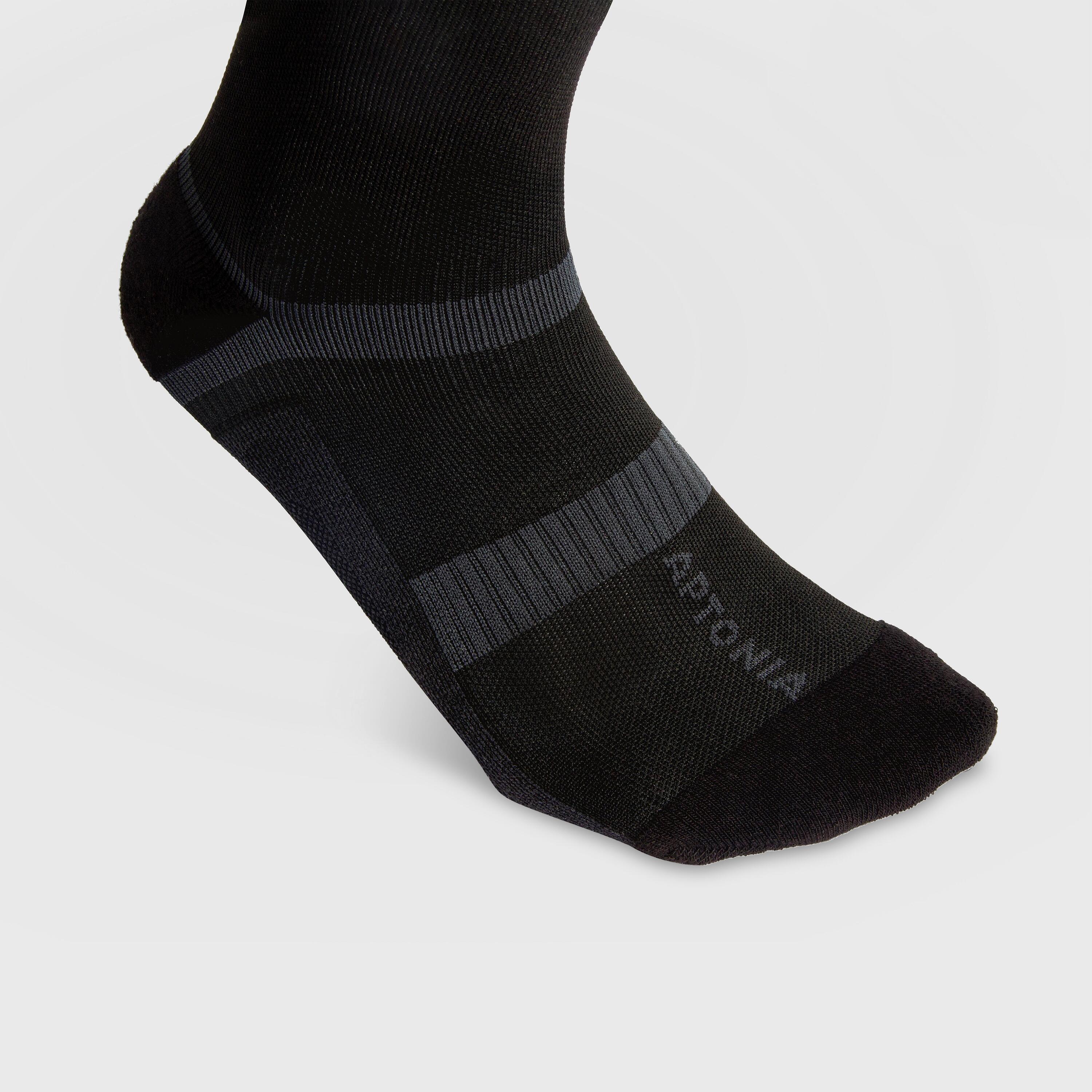 Unisex Compression Socks 500 - Smoked Black