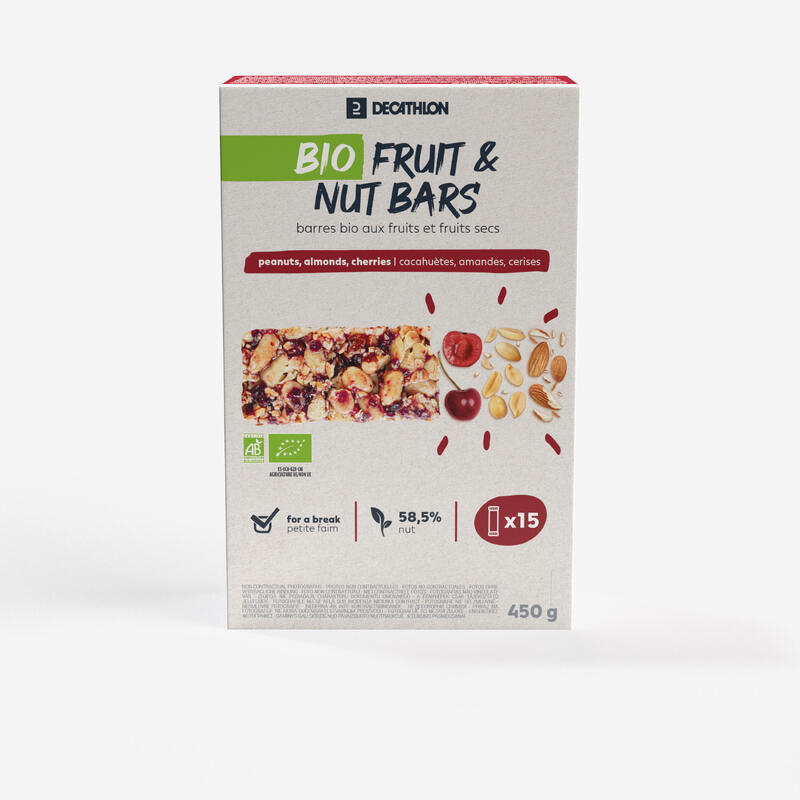 Bio Riegel Erdnuss, Mandel und rote Früchte 15 ×