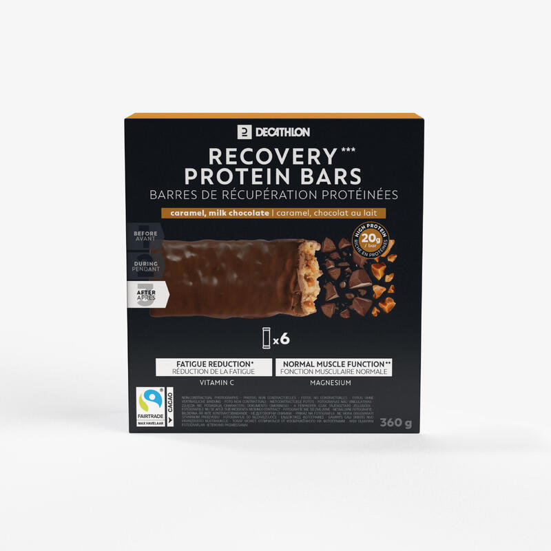 Barra de proteínas de recuperação *6 chocolate / caramelo
