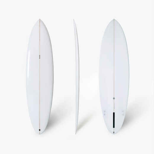 
      Surfboard 7'4" - 900 mid-length white
  