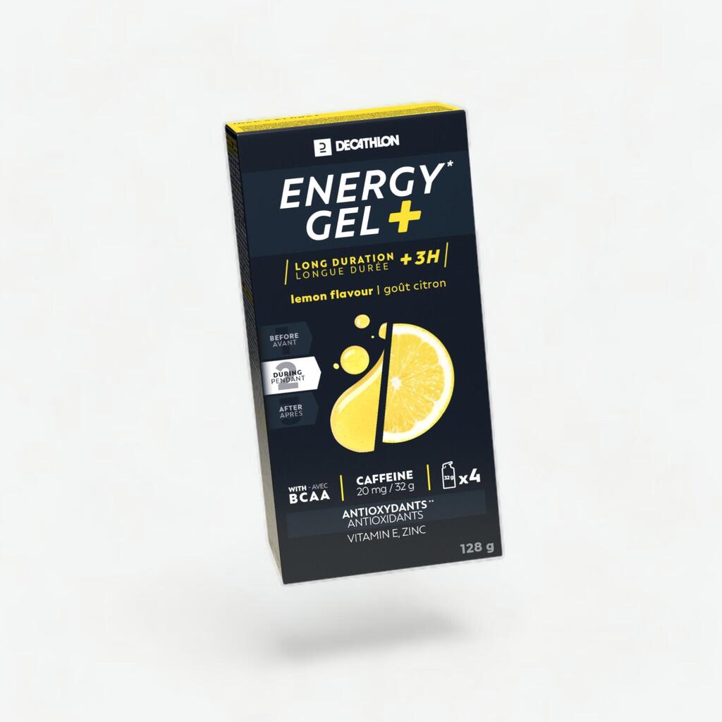 Enerģijas želeja “Energy gel+”, 4x32 g, ar citronu garšu