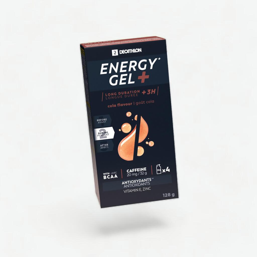 Enerģijas želeja “Energy gel+”, 4x32 g, ar kolas garšu