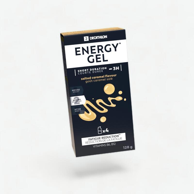 Gel energético ENERGY GEL caramelo mantequilla salada 4 x 32 g
