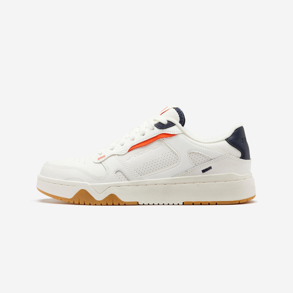 Baskets en cuir CJ80 homme écru et bleu marine