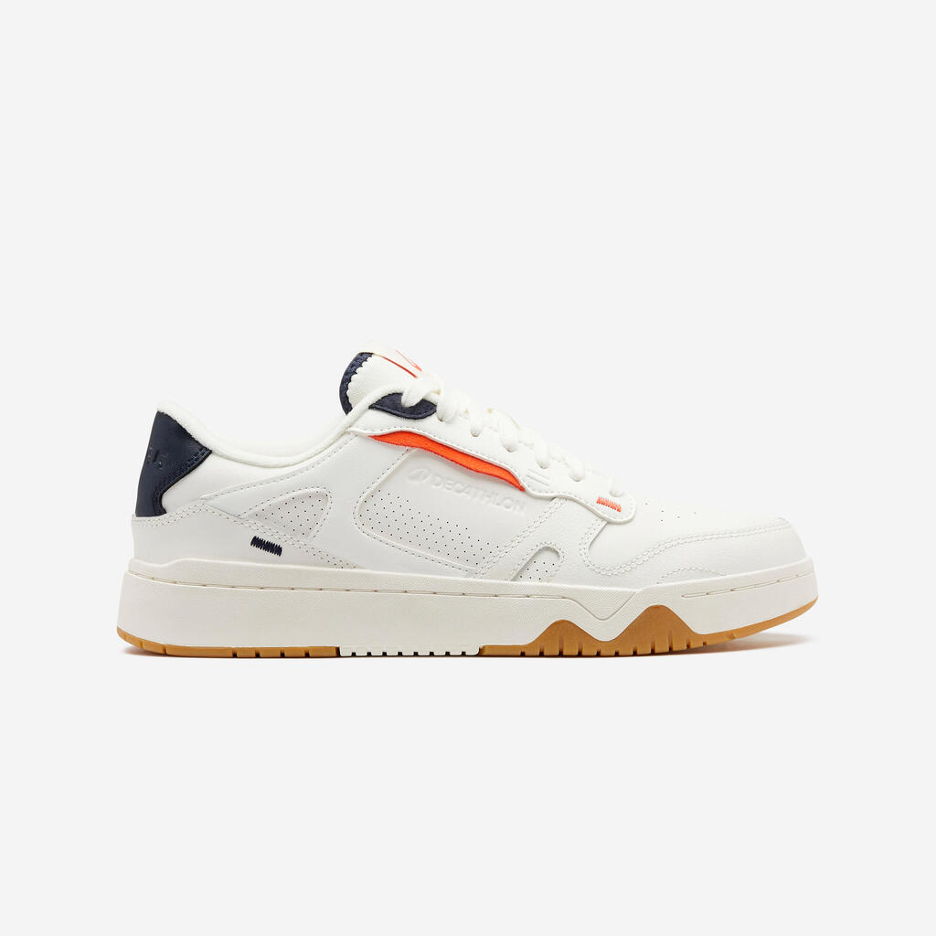 Men's CJ80 Trainers - Cream and navy blue