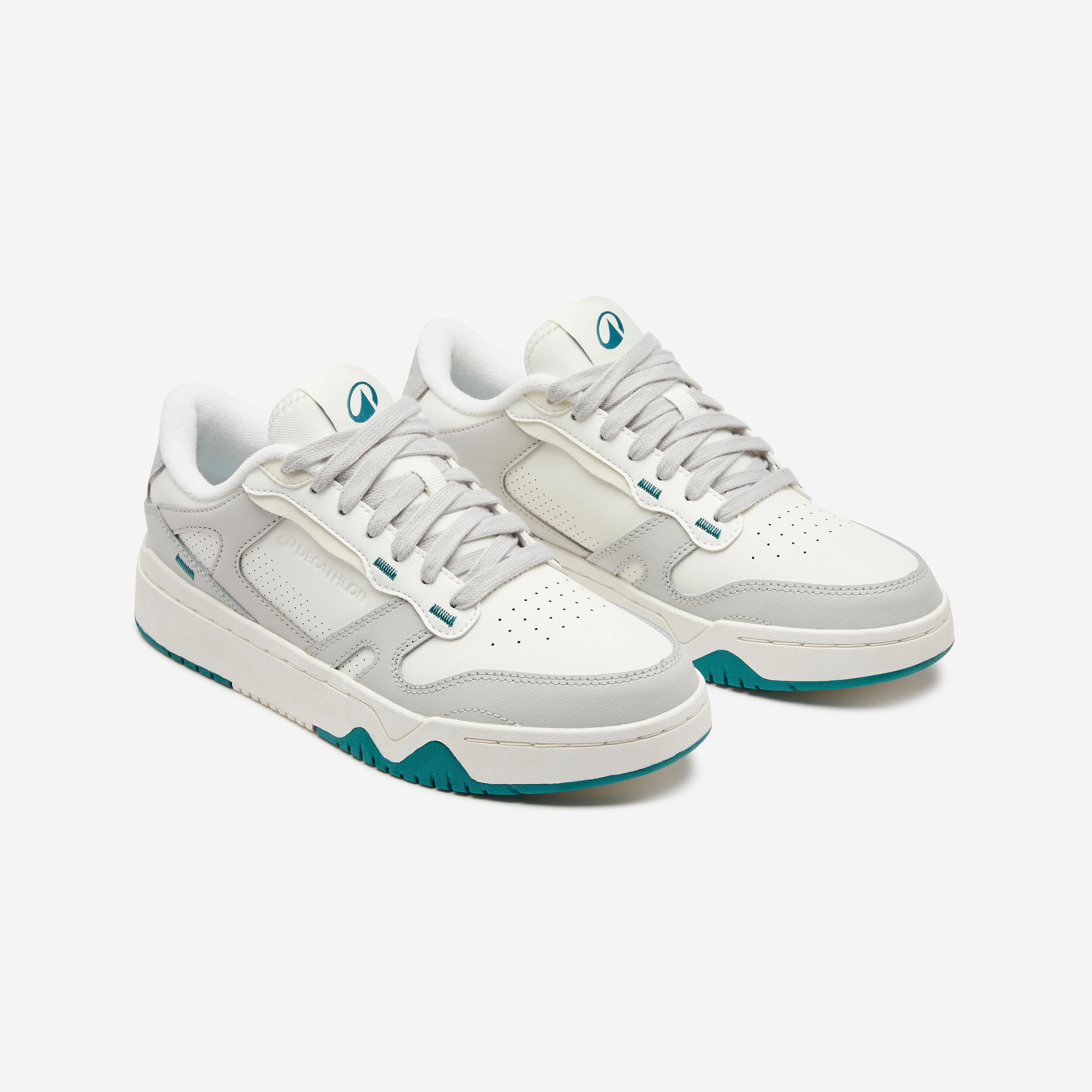 Giày thể thao nữ - CJ80 xám/trắng/xanh lá