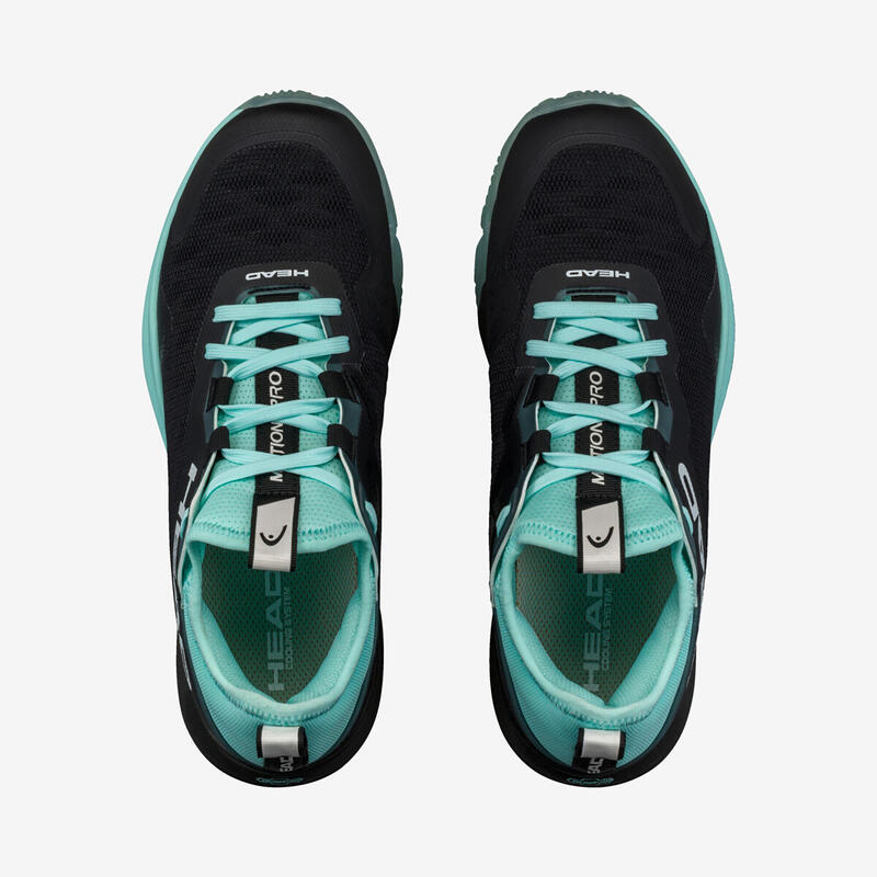 Chaussure de padel Femme- Head Motion Pro 2024 noir turquoise