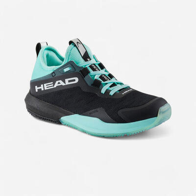 Padelschoenen voor dames motion pro 2024 zwart/turquoise