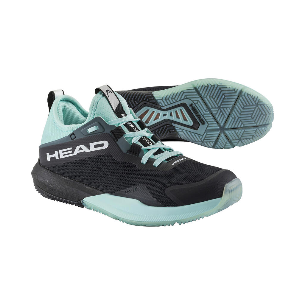 Women's Padel Shoes Motion Pro 2024 - Black/Turquoise