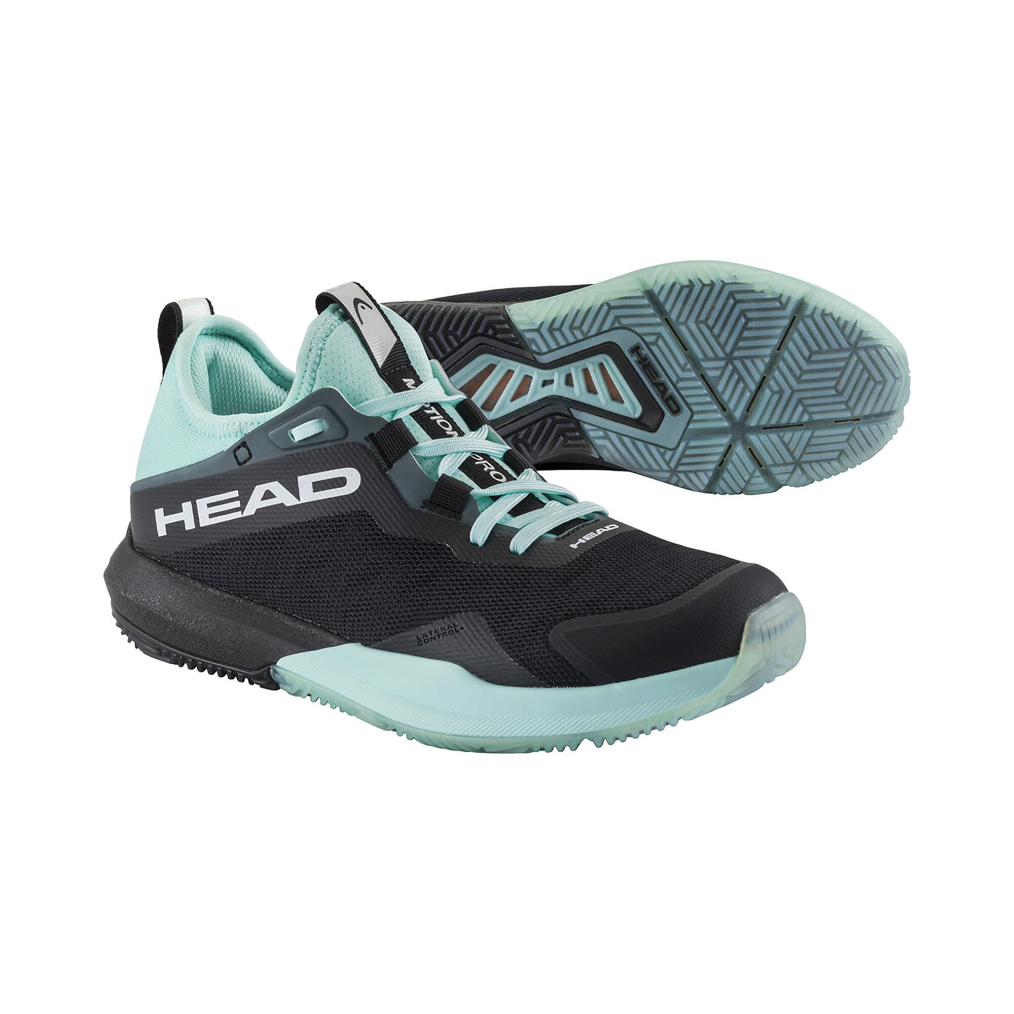 Women's Padel Shoes Motion Pro 2024 - Black/Turquoise 4/5