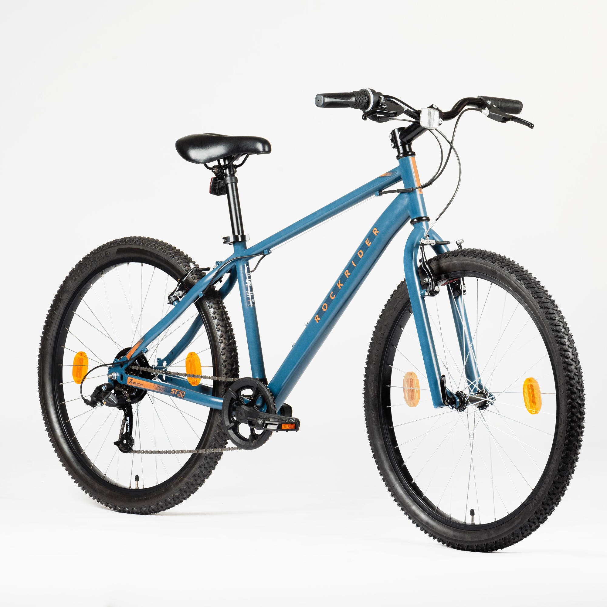 Mountain Bike Rockrider ST30 Speed, MTB Tyres, Unisex Frame, V