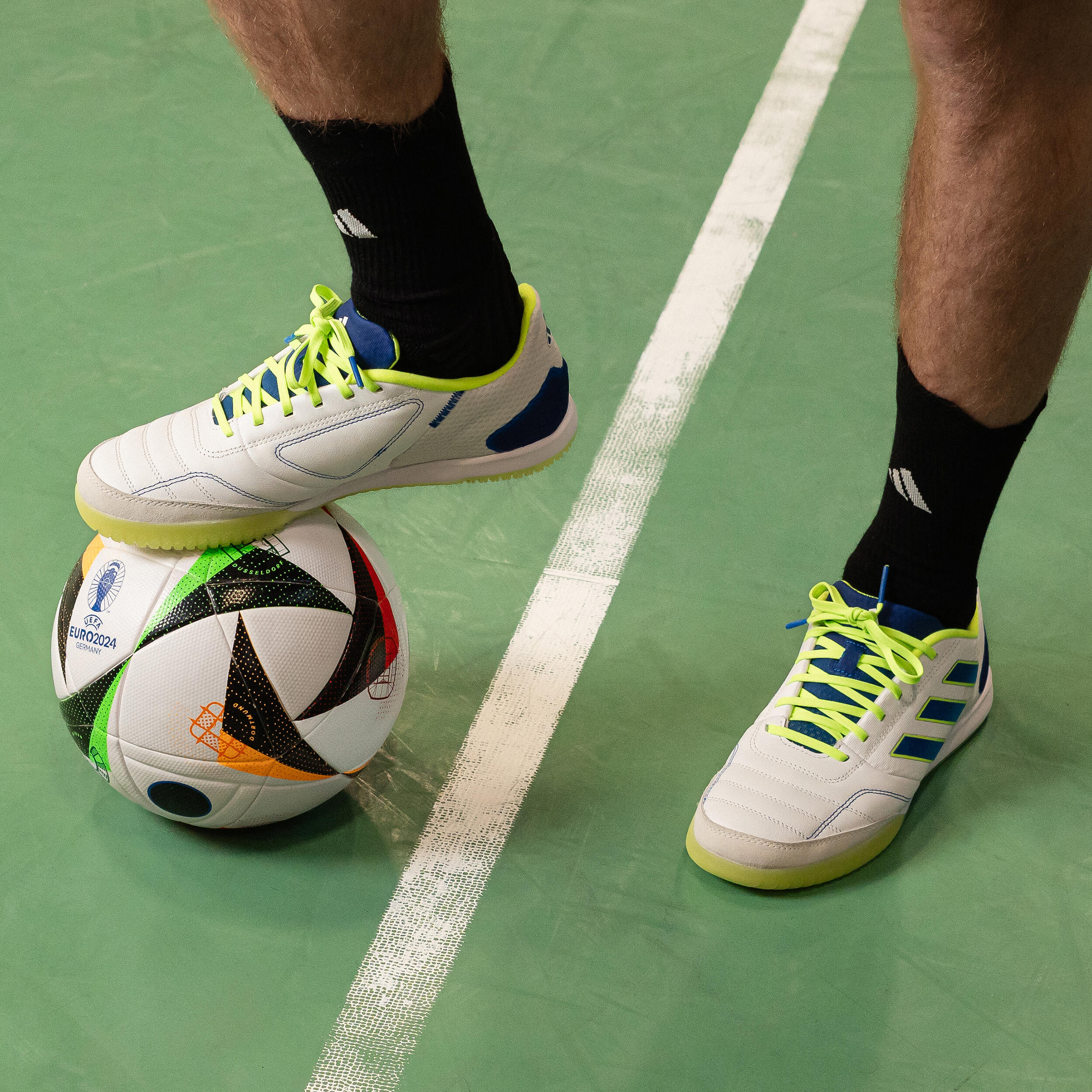 Scarpe futsal uomo ADIDAS TOP SALA bianco-giallo 12/13