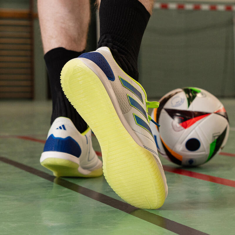 Ghete piele Futsal ADIDAS TOP SALA 2024 Alb Adulți 