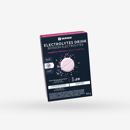 Boisson électrolytes sans sucres tablettes effervescentes fruits rouges 20x4gr