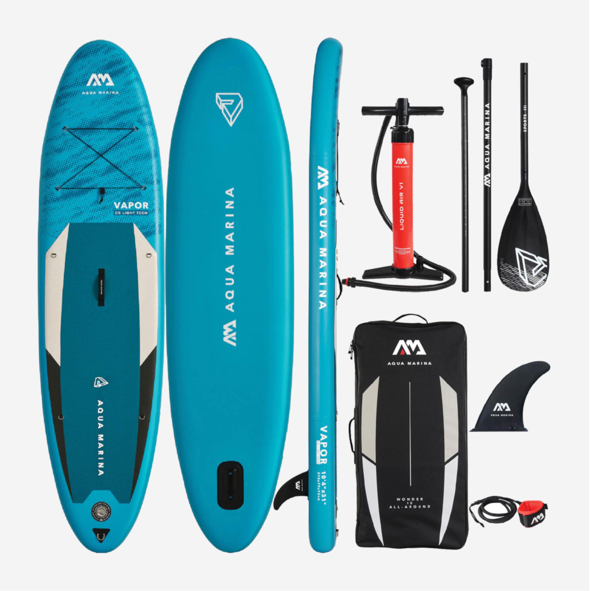 Aqua Marina Vapor stand-up paddle board package 10ft4/315cm 1/16